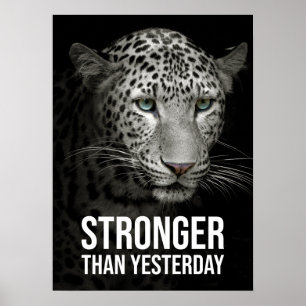 Stronger Than Yesterday - Tiger Poster