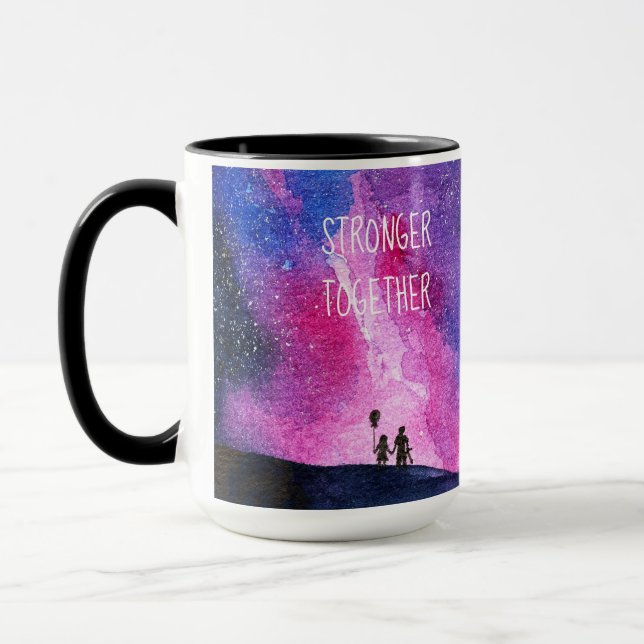 Stronger Together Galaxy Mug (Left)