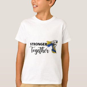 Stronger Together I Stand With Ukraine Ukrainian F T-Shirt
