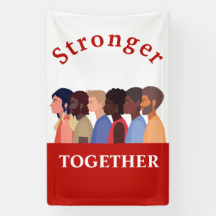 Stronger Together Multi-Cultural Diversity Banner