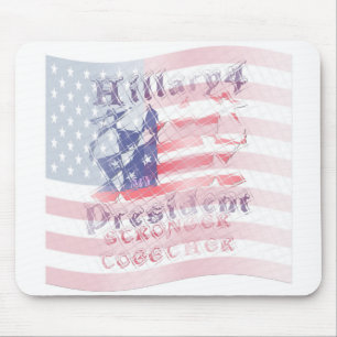 Stronger together USA Hillary 4 President American Mouse Pad