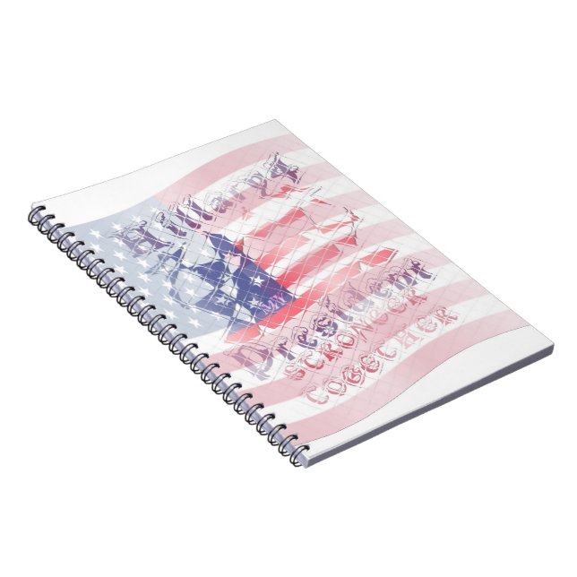 Stronger together USA Hillary 4 President American Notebook (Right Side)