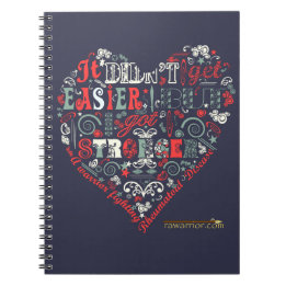 Stronger with heart notebook