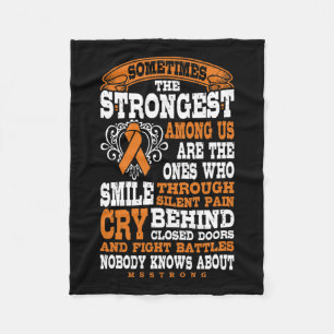 Strongest Among Multiple Sclerosis Strong  Fleece Blanket