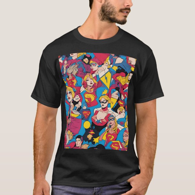 Strongest Female Hero T-Shirt - Strong Man T-Shirt (Front)