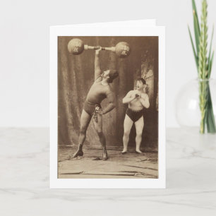 Strongman and Friend Card
