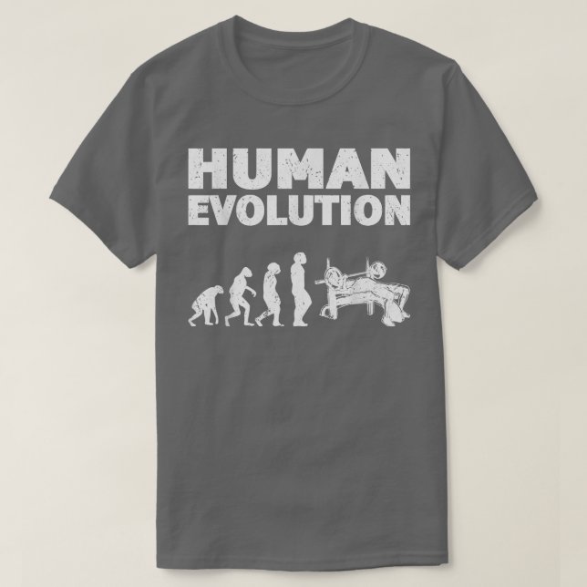 Strongman evolution powerlifter & bodybuilder dres T-Shirt (Design Front)