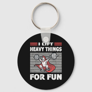 Strongman Outfit Heavy Things For Fun Bodybuilding Keychain