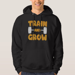 Strongman Train And Grow Bodybuilding & Powerlifti Hoodie