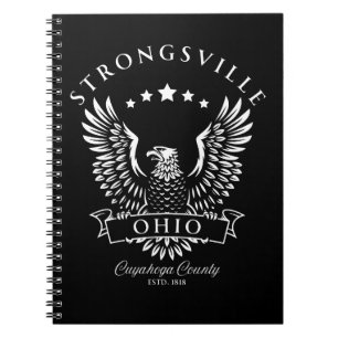 Strongsville Cuyahoga County Ohio Vintage Eagle Notebook