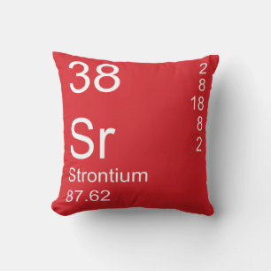 Strontium Throw Pillow