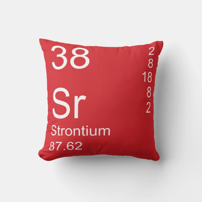 Strontium Throw Pillow (Front)