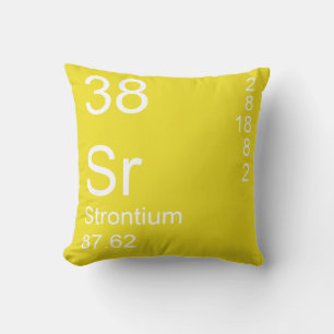Strontium Throw Pillow