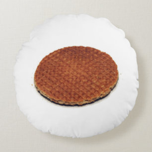 Stroopwafel Round Pillow