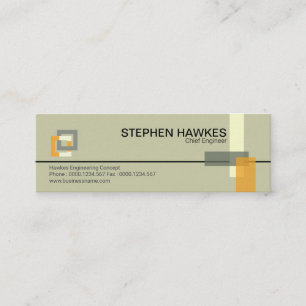Structural Building Pillars Engineering Mini Business Card
