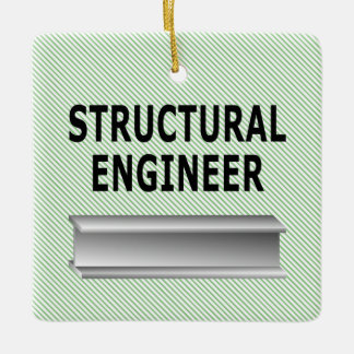 Structural Engineer Beam Ceramic Ornament