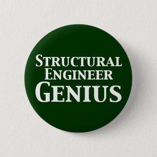 Structural Engineer Genius Gifts 2 Inch Round Button
