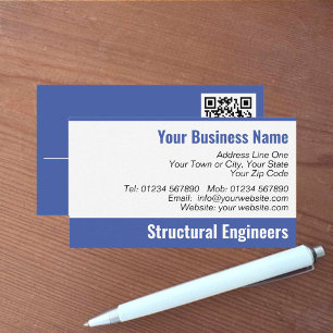 Structural Engineers QR Code Business Card
