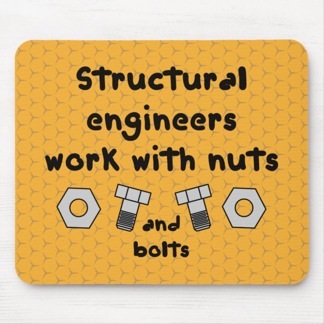 Structural Engineers Work Mouse Pad (Front)