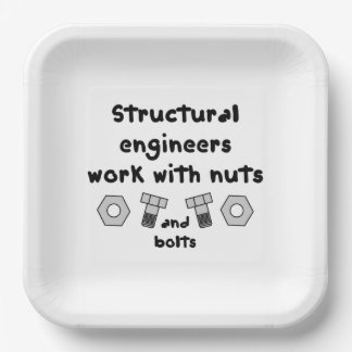 Structural Engineers Work Paper Plate