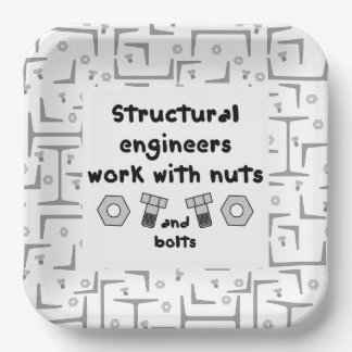 Structural Engineers Work Paper Plate