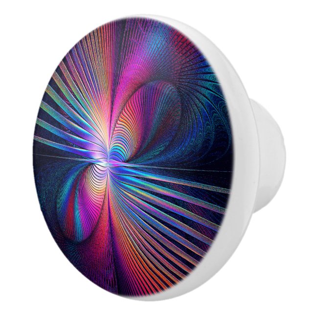 Structural Iridescence Ceramic Knob (Right)