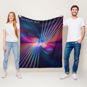 Structural Iridescence Fleece Blanket