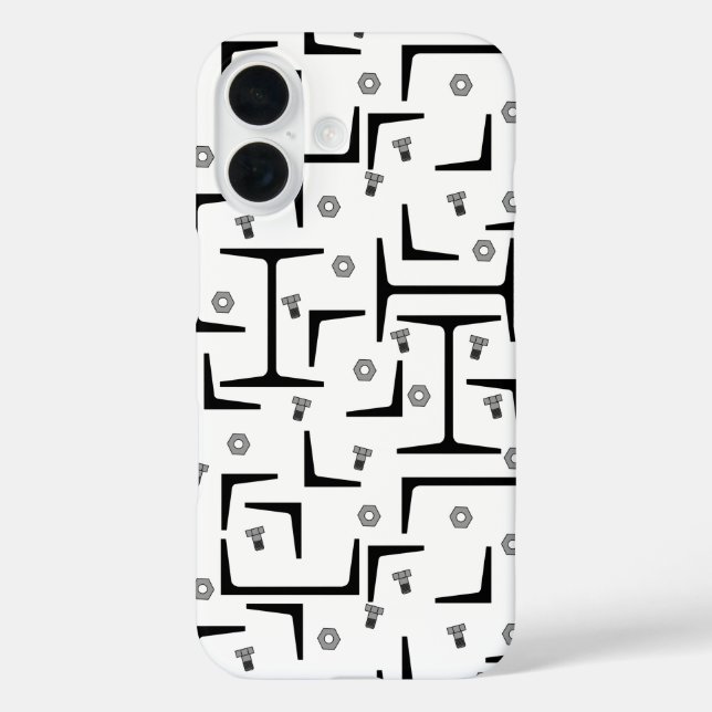 Structural Steel Pattern Case-Mate iPhone Case (Back)