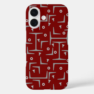 Structural Steel Pattern iPhone 16 Case