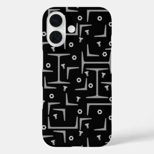 Structural Steel Pattern iPhone 16 Case