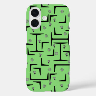 Structural Steel Pattern iPhone 16 Case