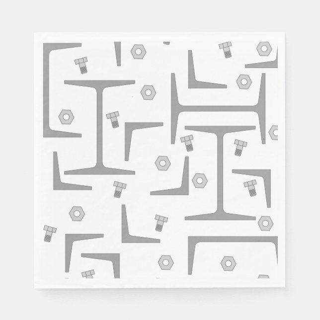 Structural Steel Pattern Napkin (Front)