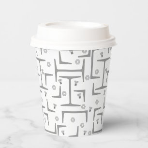 Structural Steel Pattern Paper Cups