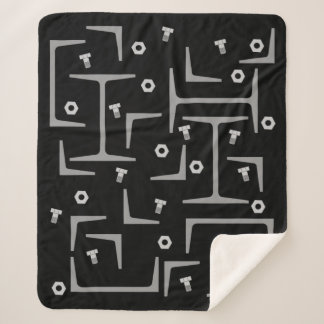 Structural Steel Pattern Sherpa Blanket