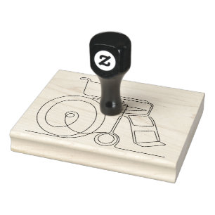 structure for Wheelchair Rubber Stamp