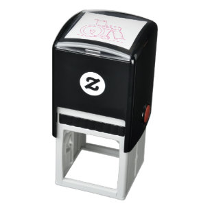 structure for Wheelchair Self-inking Stamp
