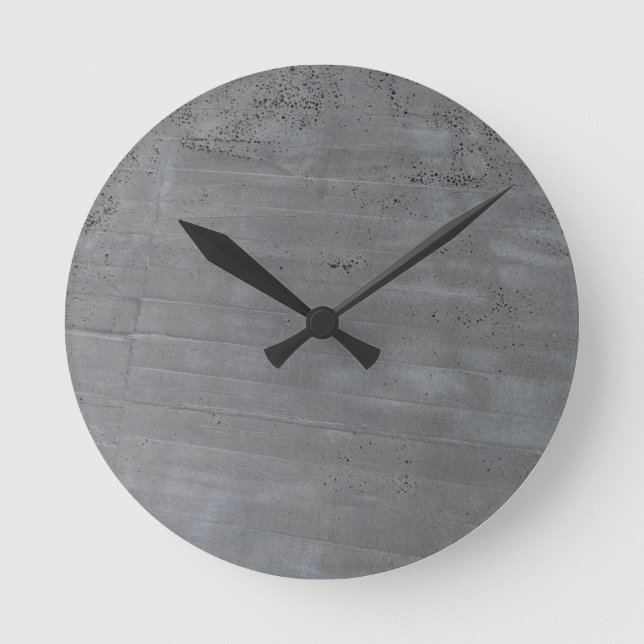 Structure of cement round clock (Front)