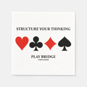 Structure Your Thinking Play Bridge (Card Suits) Napkin