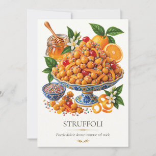 Struffoli – Vintage Italian Dessert Invitation