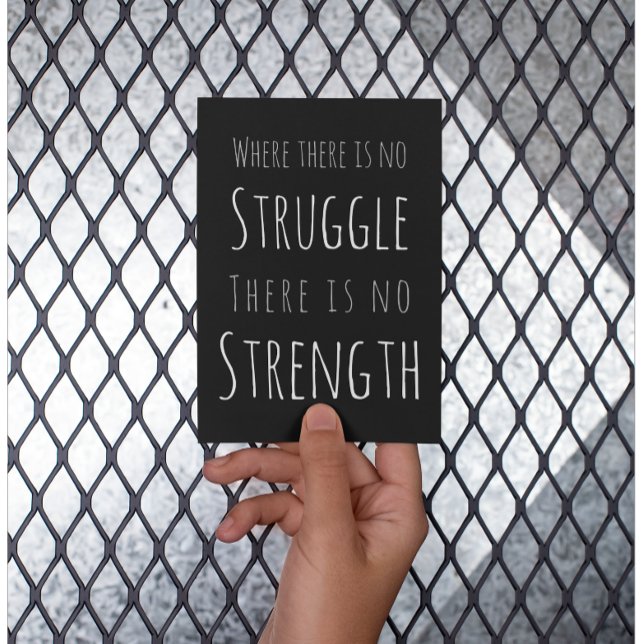 Struggle And Strength Affirmation Postcard (Creator Uploaded)