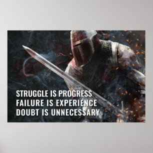 Struggle is Progress - Motivational  Poster