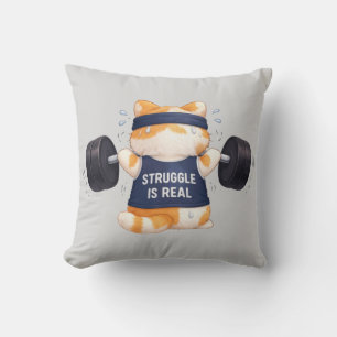 Struggle is Real Throw Pillow