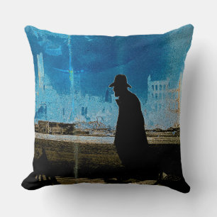 Struggles of Man Walking Through Carnage 1871 Art Throw Pillow