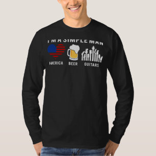 Strumming Lifes Chords: Simple Man Guitar Tee Cele