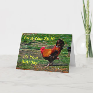 Strut Your Stuff - It's Your Birthday!  Card