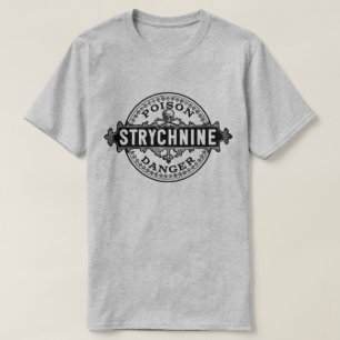 Strychnine Vintage Style Poison Label T-Shirt