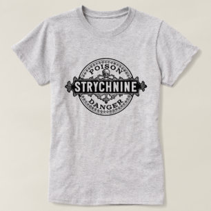 Strychnine Vintage Style Poison Label T-Shirt