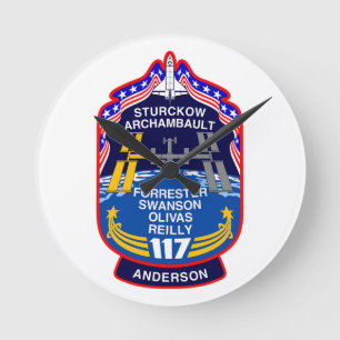 STS-117 Mission Patch   Round Clock
