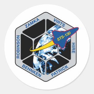 STS 130 Endeavour Classic Round Sticker