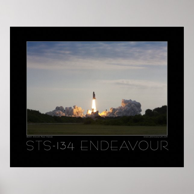 STS-134 Space Shuttle Endeavour Poster (Front)